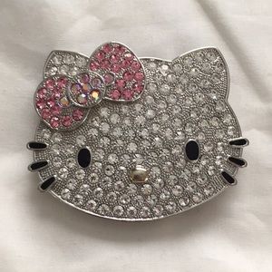 Hello Kitty Rhinestone belt buckle